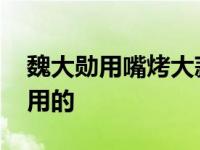 魏大勋用嘴烤大蒜 没想到大勋的嘴也是这样用的