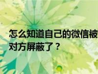 怎么知道自己的微信被对方屏蔽了？怎么知道自己的微信被对方屏蔽了？