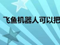飞鱼机器人可以把自己推出水面 在空中滑行