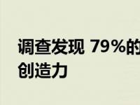 调查发现 79%的学生希望在课堂上更加重视创造力
