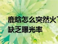 鹿晗怎么突然火了？他已经跌出了顶级梯队 缺乏曝光率