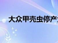 大众甲壳虫停产大众为什么停产甲壳虫？