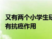 又有两个小学生研究了喝抗癌有奖茶是否真的有抗癌作用