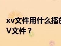 xv文件用什么播放器？哪个播放器可以播放XV文件？