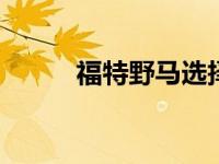 福特野马选择V8的几率似乎很小