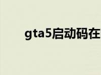 gta5启动码在哪里看（gta5启动码）