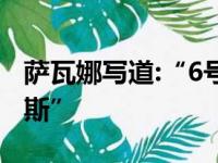 萨瓦娜写道:“6号!过气的国王在哪里?@詹姆斯”