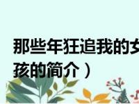 那些年狂追我的女孩（关于那些年狂追我的女孩的简介）