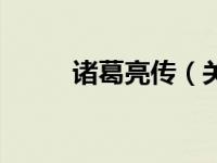 诸葛亮传（关于诸葛亮传的简介）