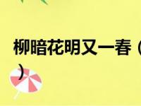 柳暗花明又一春（关于柳暗花明又一春的简介）