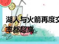 湖人与火箭再度交手双方在首节大打对攻命中率都超高