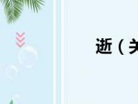 逝（关于逝的简介）