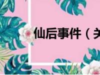 仙后事件（关于仙后事件的简介）