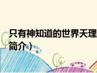 只有神知道的世界天理篇（关于只有神知道的世界天理篇的简介）