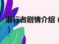 潜行者剧情介绍（关于潜行者剧情介绍的简介）