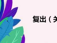 复出（关于复出的简介）