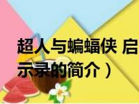 超人与蝙蝠侠 启示录（关于超人与蝙蝠侠 启示录的简介）