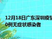 12月18日广东深圳疫情数据通报:新增60例本土确诊病例和0例无症状感染者