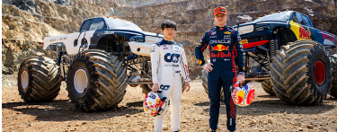 F1车手驾驶500马力的怪物卡车看起来很有趣