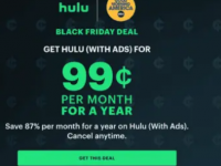 Hulu黑色星期五每月只需0.99美元即可使用一年的Hulu