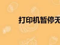 打印机暂停无法打印解决方法大全