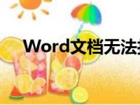 Word文档无法打开？修复方案大解析！
