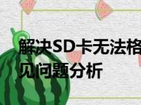 解决SD卡无法格式化的困扰：有效方法与常见问题分析