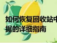 如何恢复回收站中被删除的文件：恢复丢失数据的详细指南
