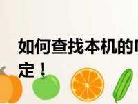如何查找本机的MAC地址？简单几步轻松搞定！