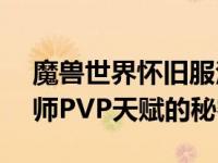 魔兽世界怀旧服法师PVP天赋指南：掌握法师PVP天赋的秘密