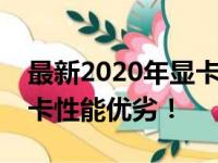 最新2020年显卡排行榜天梯图，带你了解显卡性能优劣！