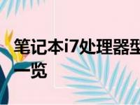笔记本i7处理器型号排名大解析：性能与优势一览