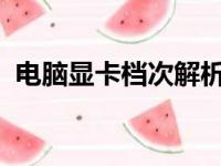 电脑显卡档次解析：轻松了解显卡性能等级