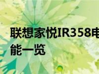 联想家悦IR358电脑配置深度解析：功能与性能一览