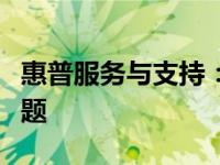 惠普服务与支持：专业高效，解决您的技术难题