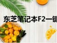 东芝笔记本F2一键恢复功能详解及使用指南